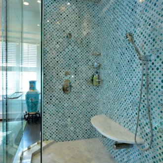 Синя мозайка в ориенталски стил