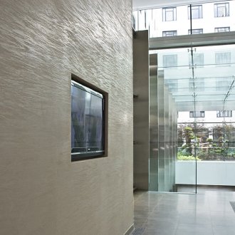 Strukturierter Gipsputz