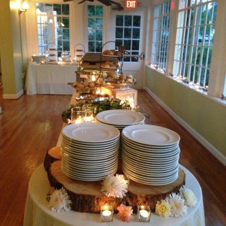 Декорация на бюфета със свещи