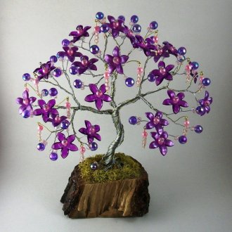 Парично дърво, изработено от мъниста