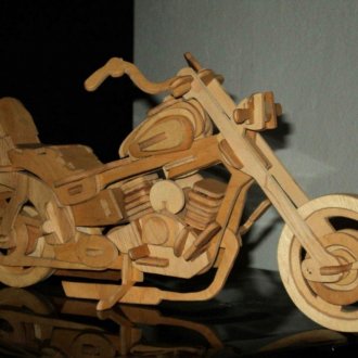 Дървен мотоциклет