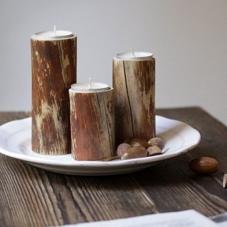 Свещници от дърво
