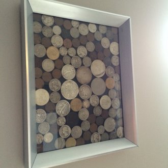 Снимка на различни монети