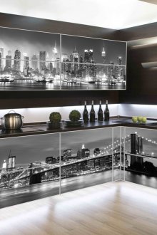 Кухня с градски фотопечат