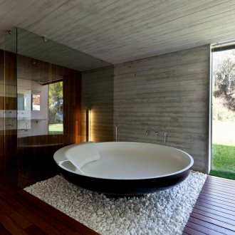 Минималистична кръгла вана