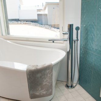 Етажен смесител с един лост