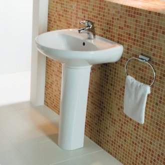 Baskom tapak kaki di bilik mandi