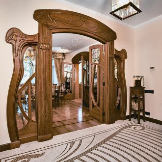 Врата в стил модерн