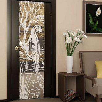 Врата в стил Арт Нуво с модел