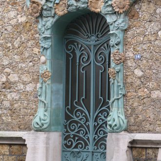 Еко фурнирована входна врата