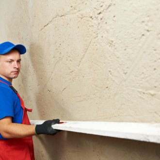 Stucco wall by beacon rule
