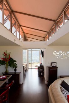 Living room in a container house