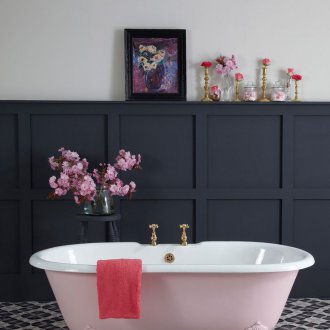 Cast Iron Pink Bath