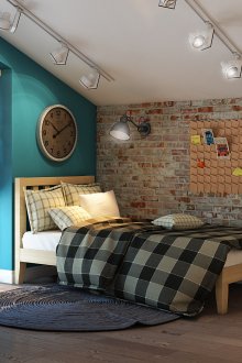 Attic loft room