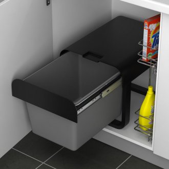 Built-in trash bin
