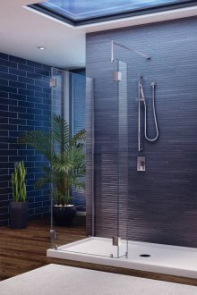 Екран за душ от закалено стъкло