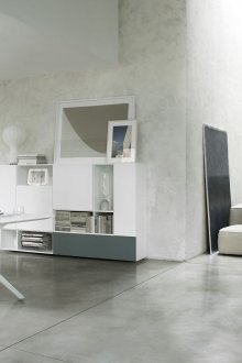 Бетонен под и стени в интериора