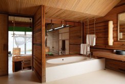 Waterproofing a bathroom in a wooden house