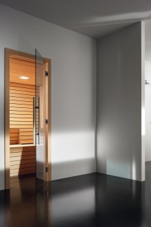 Прозрачна врата за сауна