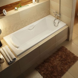 Правоъгълна вана с облегалка за глава