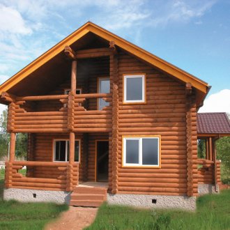 Проект на къща от дънер