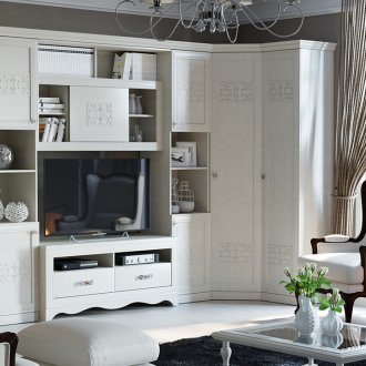 Provence corner wall in the living room