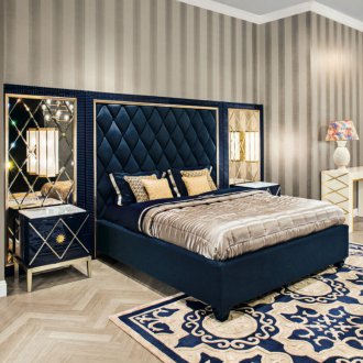 Синьо легло в стил Арт Нуво