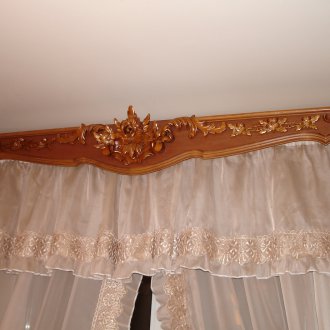 Издълбан прът завеси