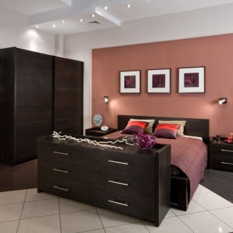 Bilik tidur wenge berlapis