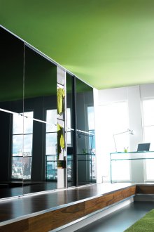 Minimalism green ceiling