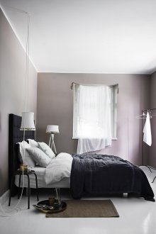 Bilik tidur bergaya Grey Scandinavia