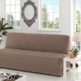 Бежов диван без подлакътници