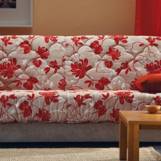 Диван без подлакътници с цветен модел