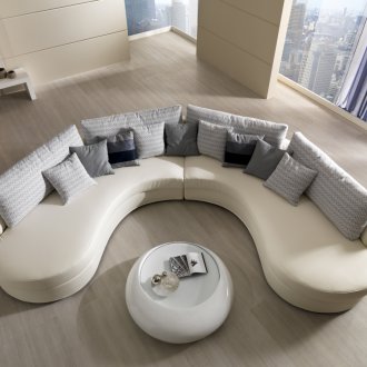 Полукръгъл диван без подлакътници