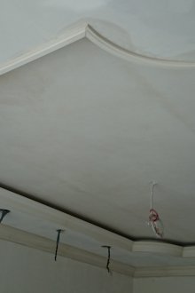 Монтаж на таван от гипс