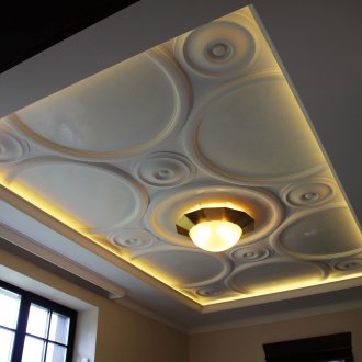 Гипсов обемен таван