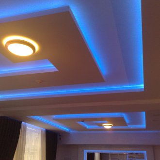 Гипсов таван с подсветка
