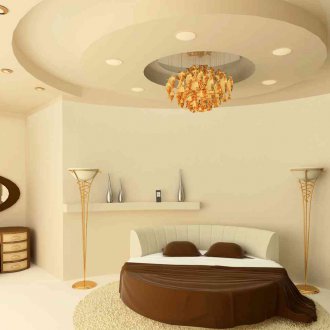 Гипсов таван в спалнята