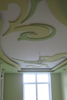 Гипсов зелен таван
