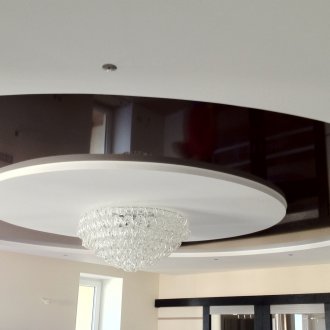 Кръг черен таван