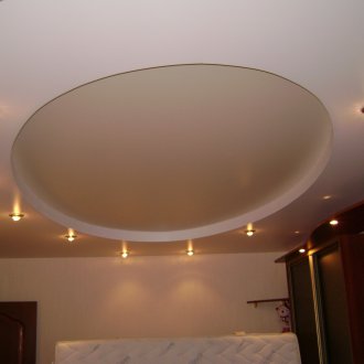 Гипсовиден кръгъл таван