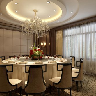 Кръгъл таван в модерен стил