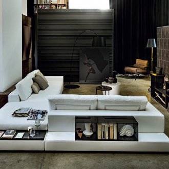 Модулен диван с рафтове