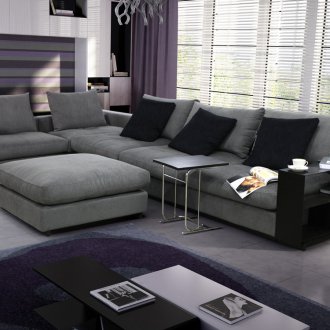 Диван с рафтове отстрани