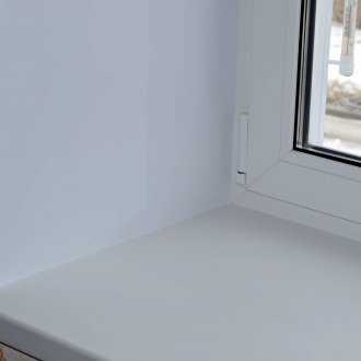 Пластмасов матиран перваза на прозореца