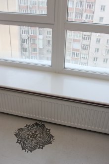 Заоблен пластмасов перваз на прозореца