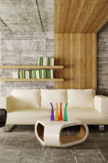 Растения в индустриална всекидневна