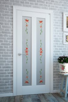 Стъклена врата в стил Прованс