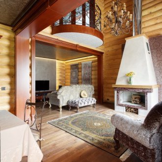 Дневна с мебели от ковано желязо в страната