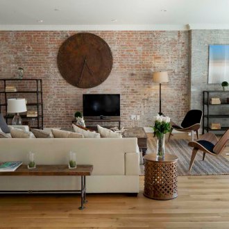 Всекидневна в стил лофт